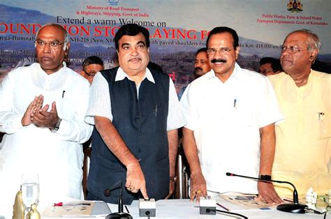 Nitin Gadkari Lays Foundation Stone Of Upgradation Of Nh Projects