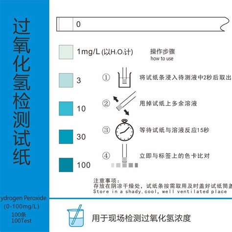 过氧化氢双氧水h2o2检测试纸 广东广州 赛恩斯特 快检试剂盒 食品商务网