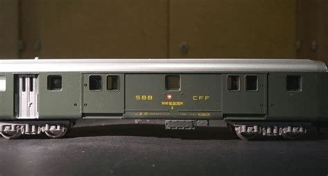 3 original Lima SBB H0 Gepäckwagen grün in OVP No 9334 Kaufen auf Ricardo