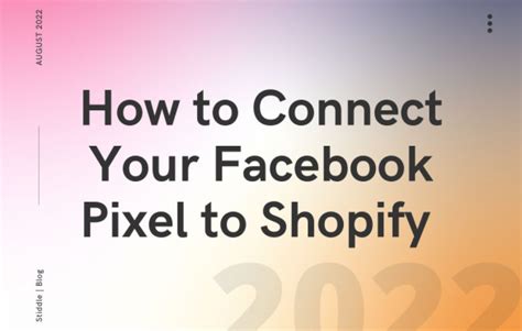 how to connect shopify pixel to facebook
