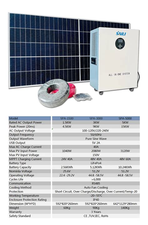 Energy Off Grid Solar Power System15kw 3kw 5kw Home Solar Panel Kit