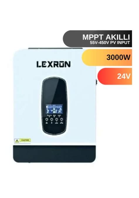 Lexron 3000 W Mppt 24V Tam Sinus Akıllı Inverter HV 55 450V Fiyatları