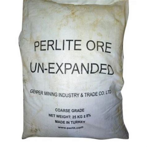 Genper Unexpanded Perlite Ore Packaging Type Hdpe Bag Grade Coarse