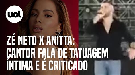 Z Neto X Anitta Cantor Fala De Tatuagem Ntima Da Cantora E Lei