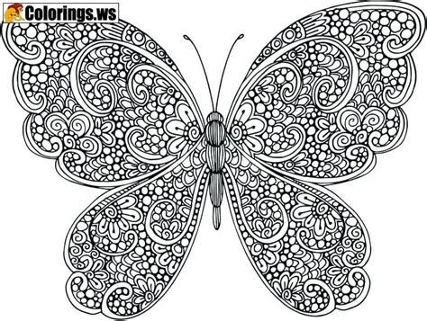 Butterfly Mandala Coloring Pages