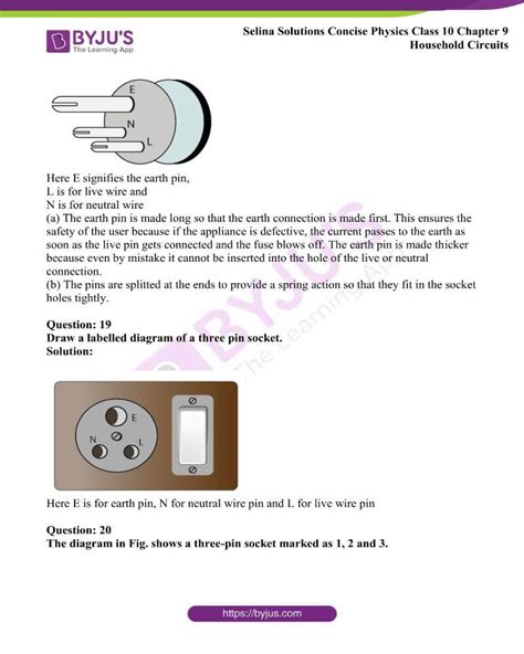 Selina Solutions Concise Physics Class 10 Chapter 9 Household Circuits Download Pdf