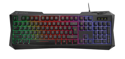 Vertux Ergonomic Backlit Wired Gaming Keyboard