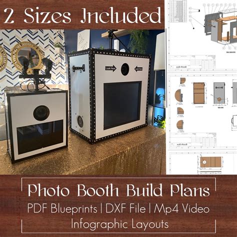 DIY Photo Booth Build Plans Photo Booth Blueprints Assembly Guide Parts ...