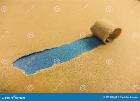 Papel Castanho Real Rasgado Ou Rasgado Imagem De Stock Imagem De