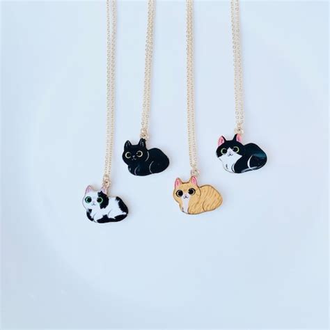 Black Cat Art Pendant Black Cat Pendant Black Cat Necklace - Etsy