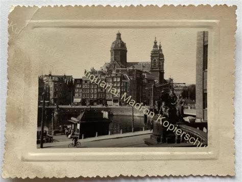 ORIG FOTO DEUTSCHE Soldaten Wehrmacht In Amsterdam Um 1941 EUR 15 00