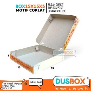 Jual Box X X Motif Dus Box Kemasan Roti Maryam Kotak Roti Canai