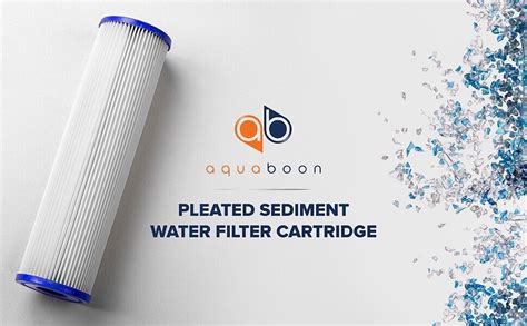 Aquaboon Water Filter Cartridge 1 Micron 10 Pleat Sediment Replacement 3652 3 Ebay