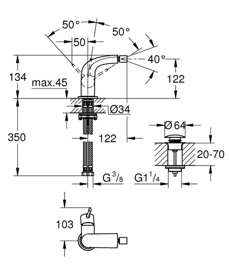 Grohe Ondus Single Lever Bidet Mixer M Size Grohe