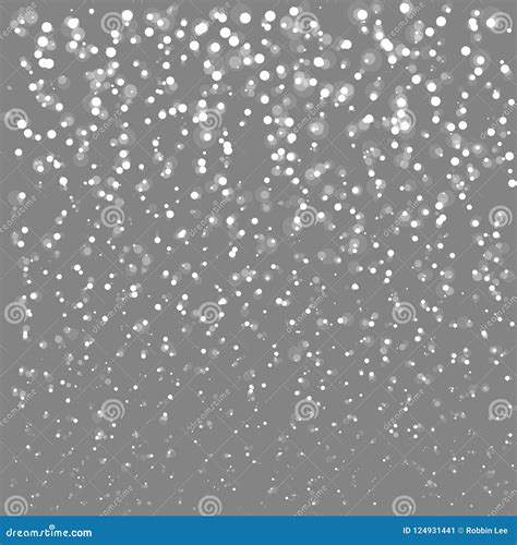 Fondo Del Bokeh De La Nieve Vector Eps Stock De Ilustraci N