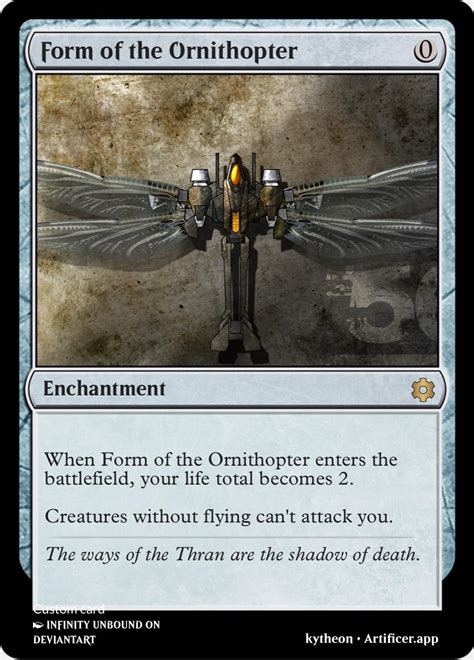 Form of the Ornithopter : r/custommagic