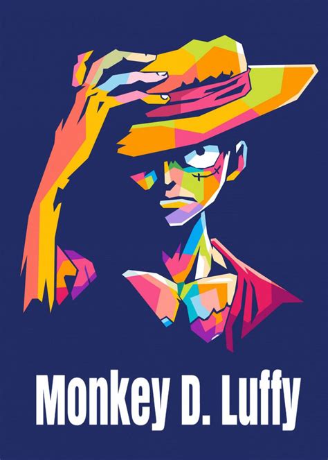 Luffy One Piece Poster By Namrahc Kunatip Displate Manga Anime