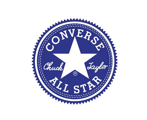 Converse All Star Logo Brand Shoes Blue Symbol Design Vector Illustration 23599558 Vector Art at ...