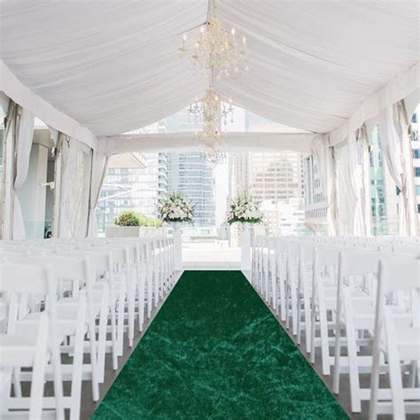 Fanproms Aisle Runners For Wedding Emerald Green Aisle