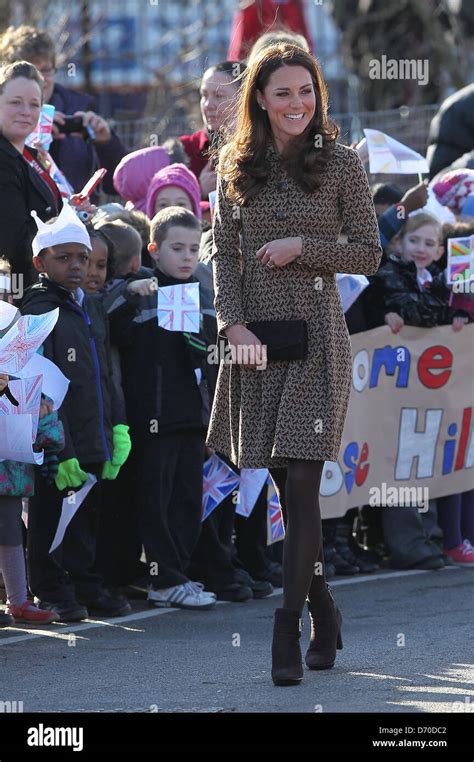 Catherine Duchess Of Cambridge Aka Kate Middleton Arrives At Rose Hill