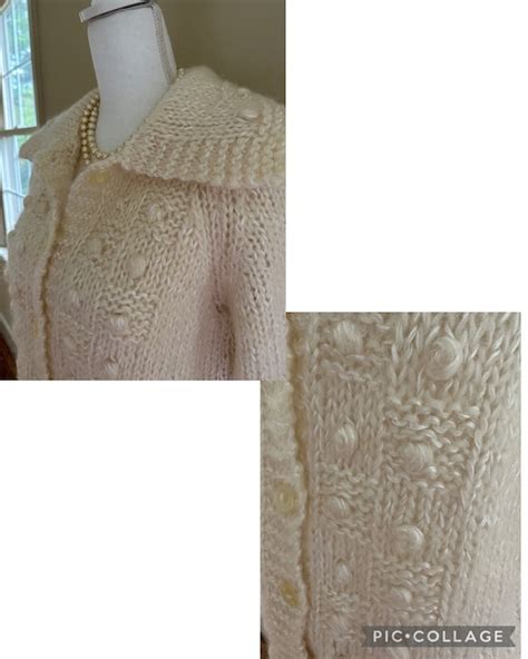 1960s Hand Knit Mohair Sweater Italy Gem