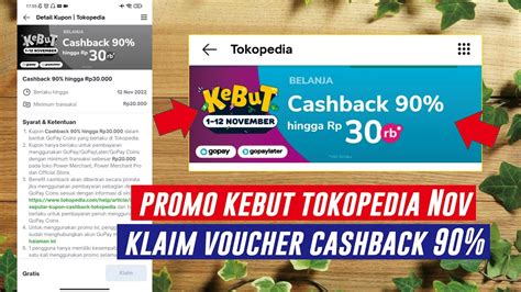 Promo Tokopedia Kebut November Link Voucher Kebut Tokopedia