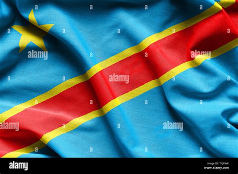 Democratic Republic Of Congo Waving Flag Stock Photo Alamy