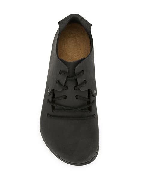 Birkenstock Montana Lace Up Leather Shoes In Black For Men Lyst