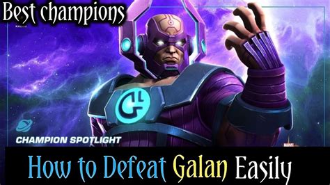 How To Defeat Galan Easily Cavalieruncollected Marvel Contest Of Champions Youtube