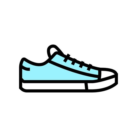 sneakers shoe color icon vector color illustration 10173767 Vector Art ...