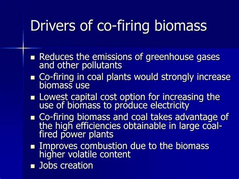 Ppt Co Firing Biomass With Coal For Power Generation Powerpoint