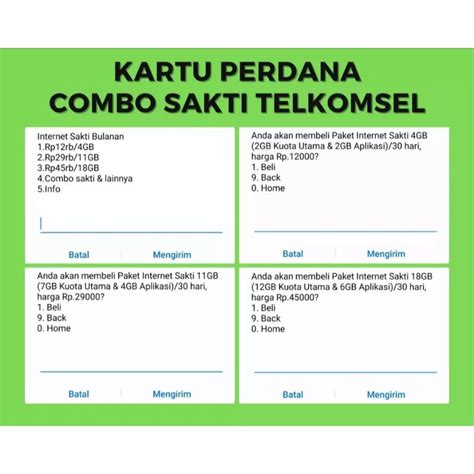 Jual Kartu Internet Murah Combo Sakti Murah Shopee Indonesia