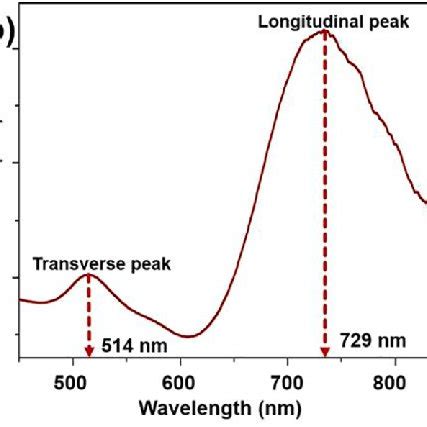 A TEM Image Of Synthesized AuNRs B Their UV Vis NIR Spectrum And