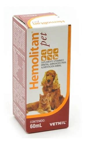 Hemolitan Pet Ml Suplemento Perro Gato Aves Petlife