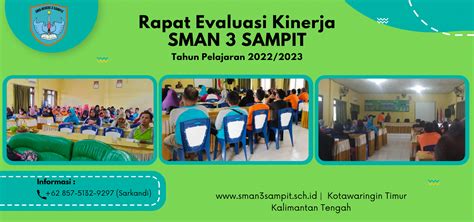 Kepala SMAN 3 Sampit Gelar Rapat Evaluasi Kinerja Guru Tata Usaha Dan