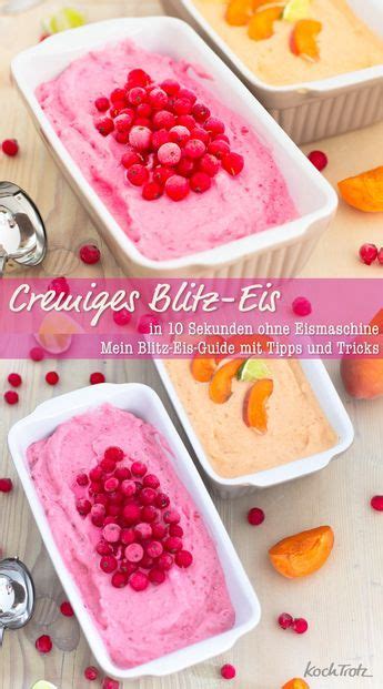 Fruchtiges Blitz Eis In Wenigen Sekunden Fertig Rezept Eis Selber