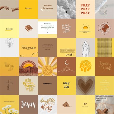 60 Digital Christian Aesthetic Collage Kit Christian Collage Kit