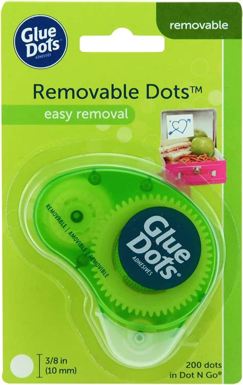 Glue Dots Distributeur de pastilles adhésives repositionnables Clair