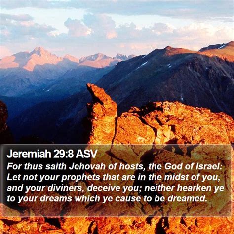 Jeremiah Asv For Thus Saith Jehovah Of Hosts The God Of