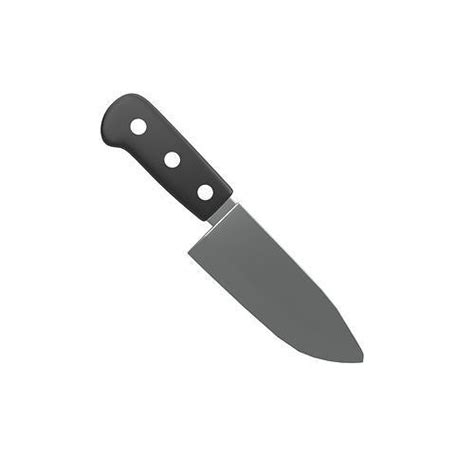 3D model Kitchen Knife Emoji v1 001 VR / AR / low-poly | CGTrader