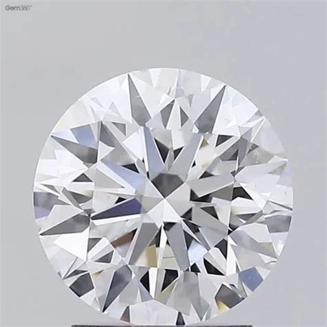 2 00CT Lab Grown Diamond Round Brilliant Cut IGI Certified F Colour