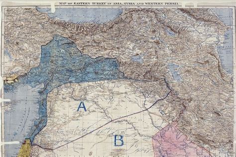 an old map of the middle east and western asia