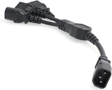 Amazon Eonvic Y Splitter Power Cable Iec C Male To X C