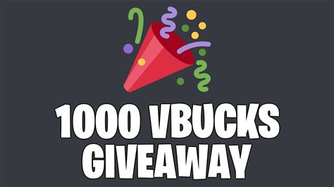 1000 Vbucks Giveaway Thanks For 35k Subscribers Youtube