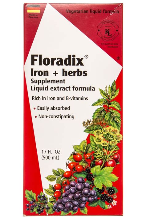 Flora Floradix Iron And Herbs Liquid Floradix Iron Digestive Herbs