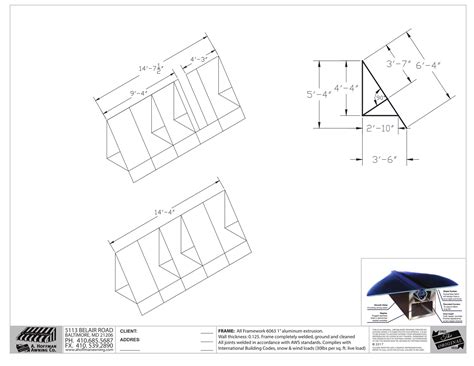 CAD Drawings Gallery | A. Hoffman Awning Co