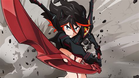 Black Haired Anime Character Kill La Kill Matoi Ryuuko HD Wallpaper