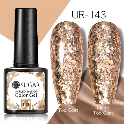 Ur Sugar Brown Coffee Range Gel Polish Soak Off Uv Led Nail Base Top