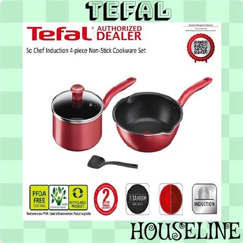 Sales Tefal So Chef Pcs Set Cookware Scp Dfp Spatula