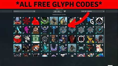 All Free Warframe Glyph Codes Youtube